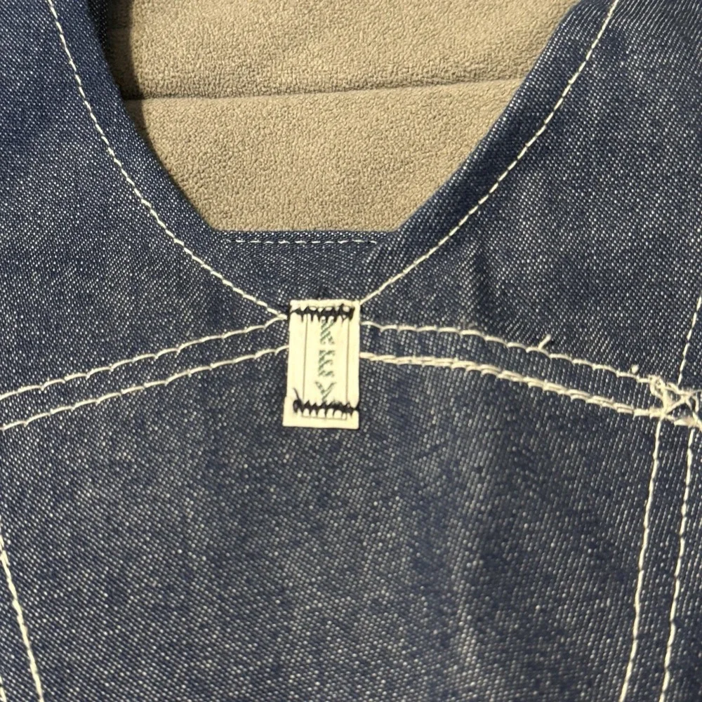 Vintage Key Denim Bib Overalls NWT 34x34 Carpenter‎ Workwear USA Cotton